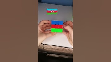 Azerbejan || how to make azerbejan flag on Rubik