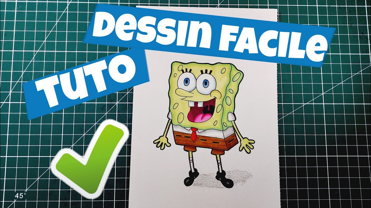 Comment dessiner bob l'éponge facilement étape par étape / Tuto dessin