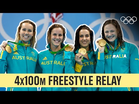 Last 5 Champions of Women's 4x100m Freestyle Relay 🏊‍♀️