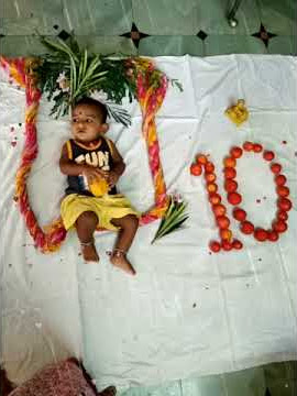 Manvith's 10th month decoration