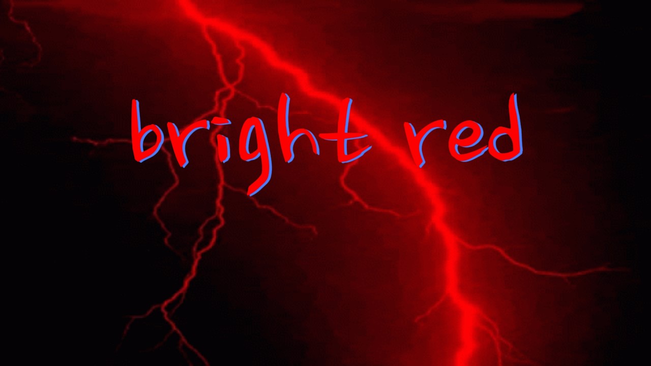 bright red (OFFICIAL VISUALIZER) - YouTube