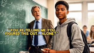 Slacker Black Boy Was 20 Minutes Late And Got Two Math Problems… His Solutions Shocked His Profes