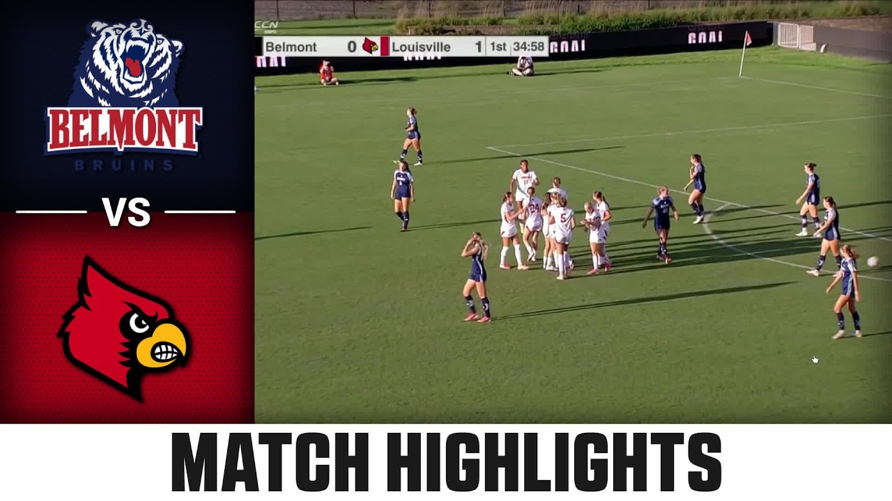 Belmont vs. Louisville Match Highlights | 2026 ACC Women's Soccer