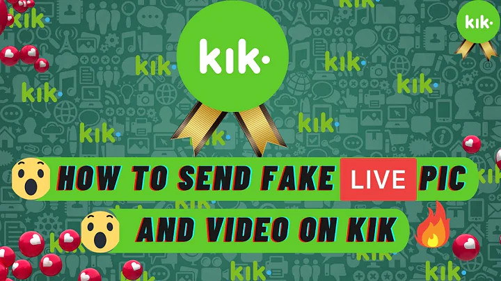 How to send fake live pic and video on kik