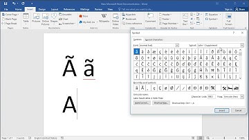 How to type Letter A with Tilde in Word