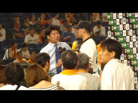 20190728 27炭谷銀仁朗選手のヒーローインタビュー