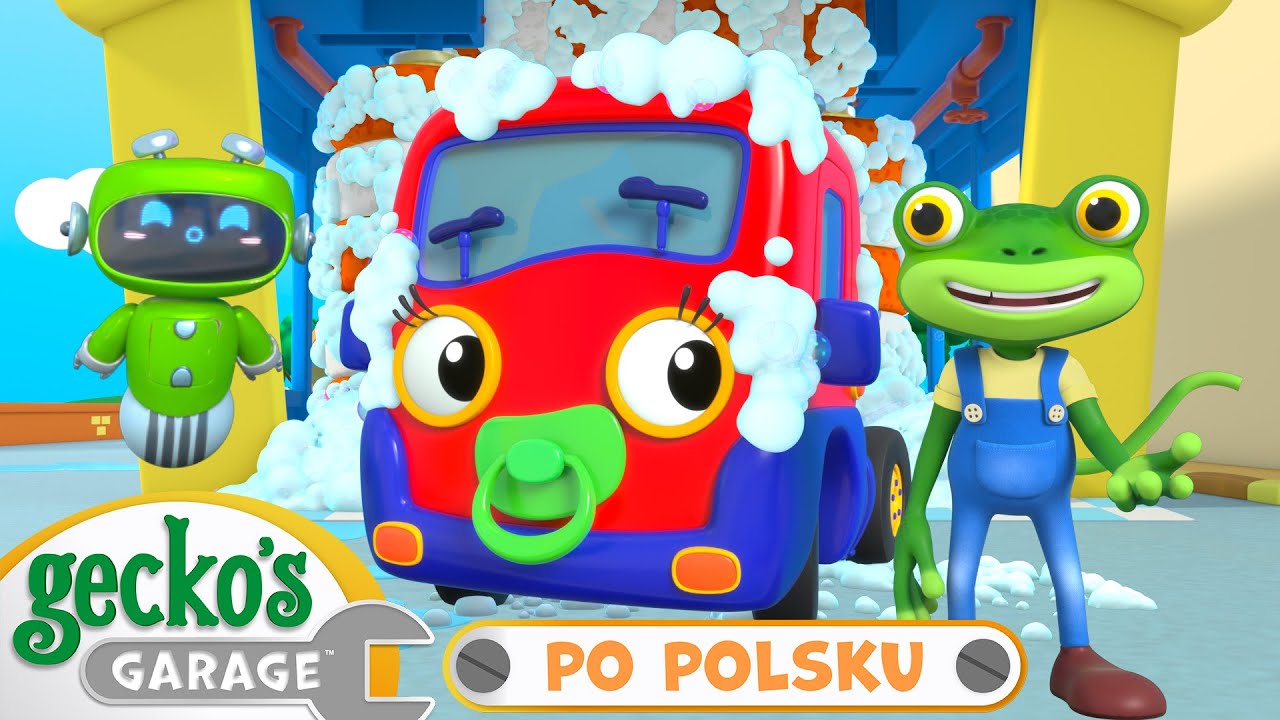 Przygoda w myjni | Warsztat Gekona | Bajka dla dzieci po polsku | @GeckosGaragePoPolsku