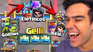 se eu ganhar uma partida, muda a família do deck... clash royale