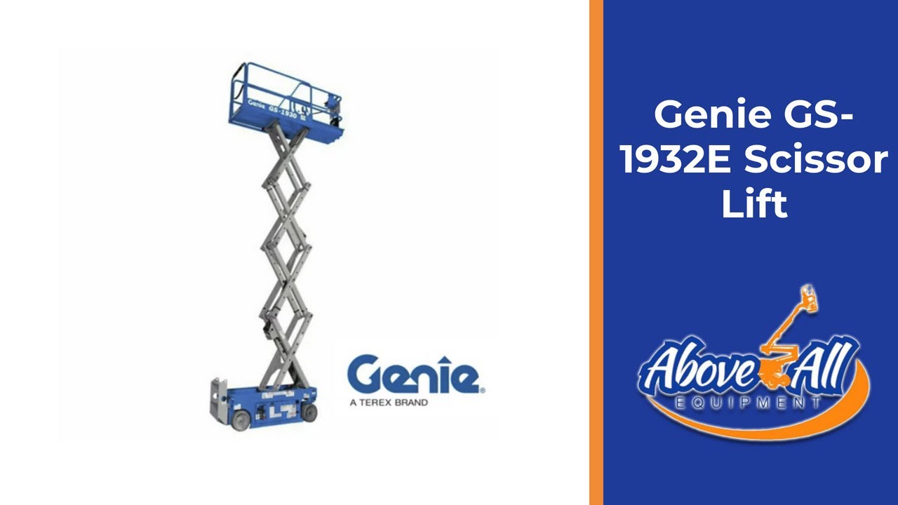 Genie GS-1932E Scissor Lift - YouTube