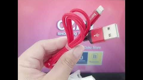 Cáp bọc dù Hoco X14 Loại 1m và 2m dành cho điện thoại Iphone và Android