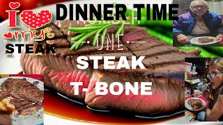 T-BONE STEAK FOR OUR DINNER TODAY. WELCOME TO ELVIE & RICK KROTZER CHANNEL