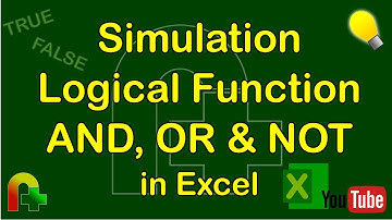 Simulation Logical function AND, OR & NOT in Excel