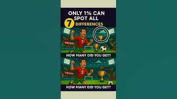 Only 1% Can Spot All 7 Ronaldo Differences! | Clue Zoom Challenge #cristianoronaldo, #cristiano
