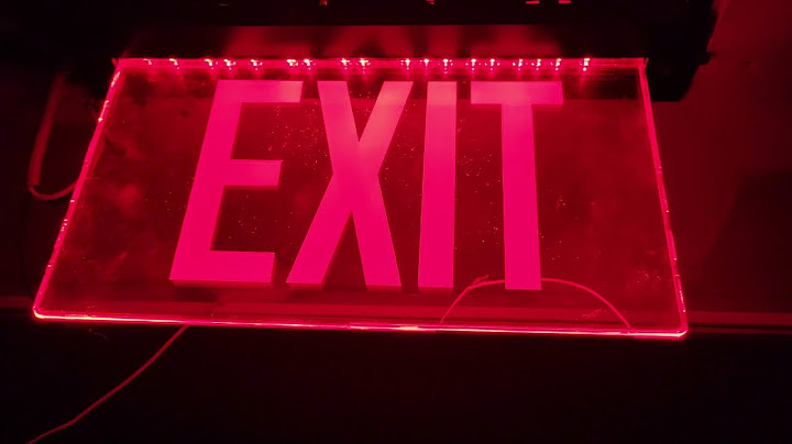 Clear generic exit sign