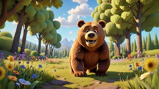 Benny Bear Spins Around | Movement & Balance Song for Kids | Nursery Rhymes and Learning Songs