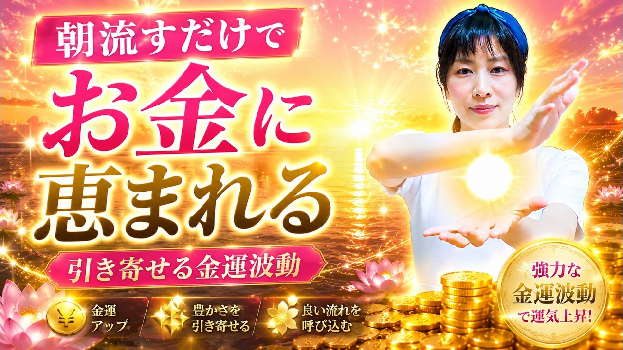 朝流すだけ⚠️お金が来る‼️230万人登録98.5％高評価✨️次はあなたの番です #波動送り