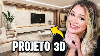 TOUR PELA MINHA CASA no PROJETO 3D 😱 FICOU INCRÍVEL