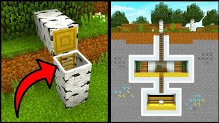 Minecraft Bedrock best 2 secret base #gaming