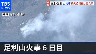 足利山火事6日目 鎮火の見通したたず、新たに98世帯に避難勧告