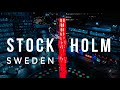 STOCKHOLM at NIGHT by DRONE 4K. Beautiful Christmas City Lights. DJI Mavic 2 Pro Night Drone Footage