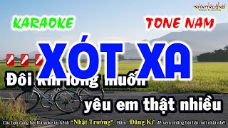 Karaoke Xót Xa Tone Nam || Nhạc Sống Mới Nhất || Nhật Trường TTG