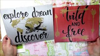 Easy Dollar Tree DIY Wall Sticker Canvas