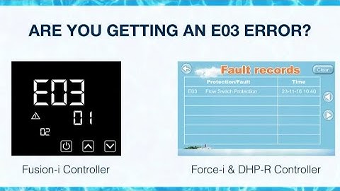 Troubleshooting EvoHeat E03 Error Code