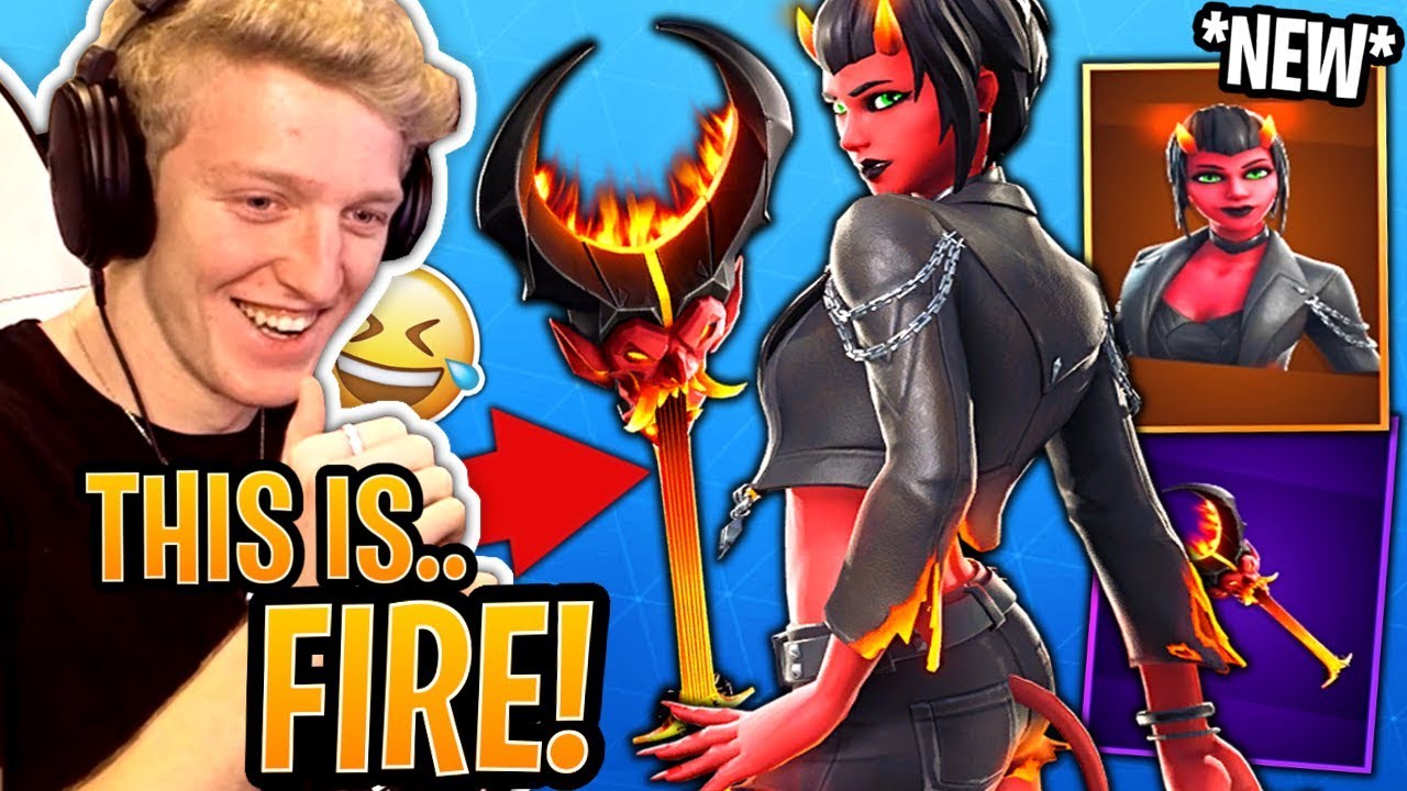 Tfue BUYS & Loves the *NEW* Malice Skin & Burning Axe Pickaxe! - Fortnite Moments
