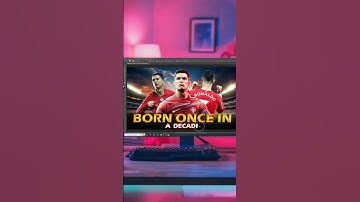 Ronaldo YouTube Thumbnail Design , learn in a few seconds.