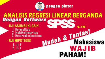 UJI REGRESI LINEAR BERGANDA (ASUMSI KLASIK + HIPOTESIS + INTERPRETASI) DENGAN SPSS (MUDAH + DETAIL)