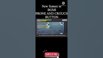 New feature in BGMI prone and crouch button is similar #shorts