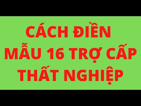 Video: Cách điền Vào Biểu Mẫu Thông Báo