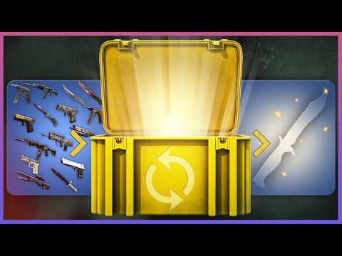 ABRI 15 CAIXAS E TROQUEI OS ITENS POR UMA FACA [CS:GO Case Opening]