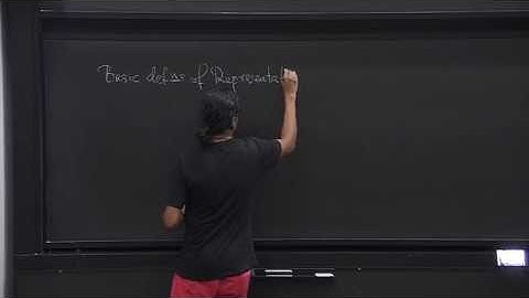 LECTURE 2 - Fundamental concepts of represenation theory. Groups and quantum mechanics. Lie groups.