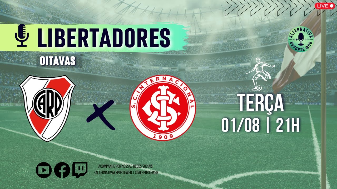 Internacional x River Plate: onde assistir ao vivo, horário e escalações do  jogo pela Libertadores