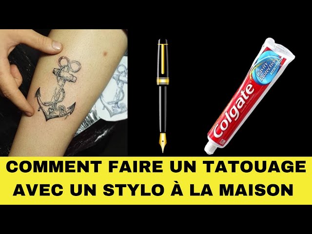 Un Tatouage à La Maison Avec Stylo