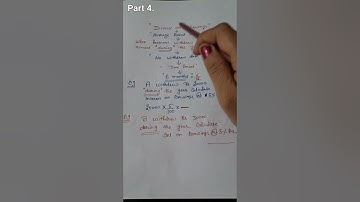 Interest On Drawings Average Period Method Partnership Part 4 👆✍️ #shorts #interestondrawings