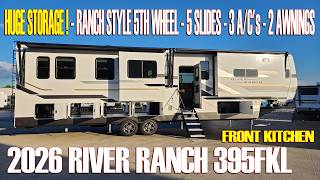2026 River Ranch 395fkl front kitchen Ranch Style fifth wheel Built by Forestriver Couchs RV Nation