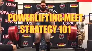 Powerlifting Meet Strategy 101