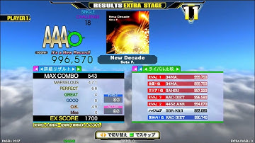 [DDR A] New Decade [Single-CHALLENGE] 996,570 FC by DDR-KOJI