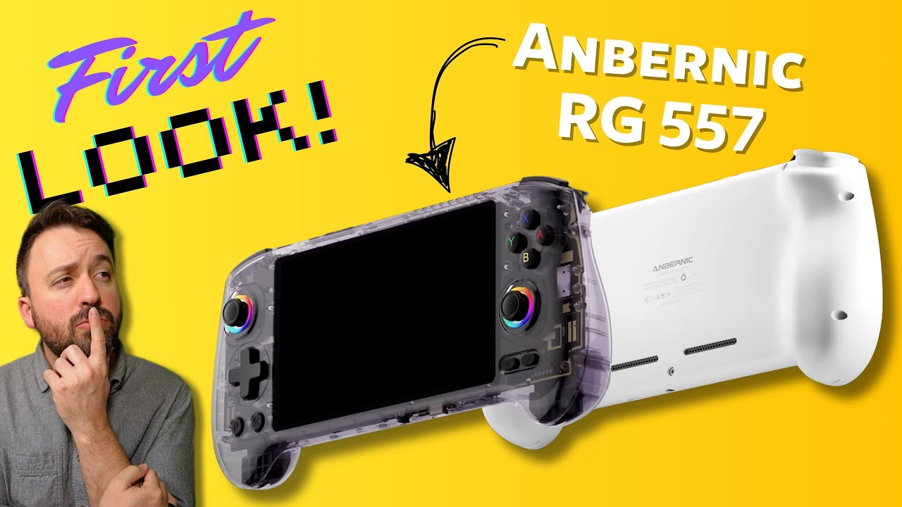 First Look at the Anbernic RG557 | Retro Gaming Android Handheld - YouTube