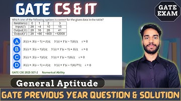 GATE CSE 2025 SET - 2 || General Aptitude - Numberical Ability || all university || #gate #pyq