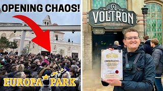 Voltron Nevera FIRST RIDE & Opening Day CHAOS! Europa Park NEW Coaster