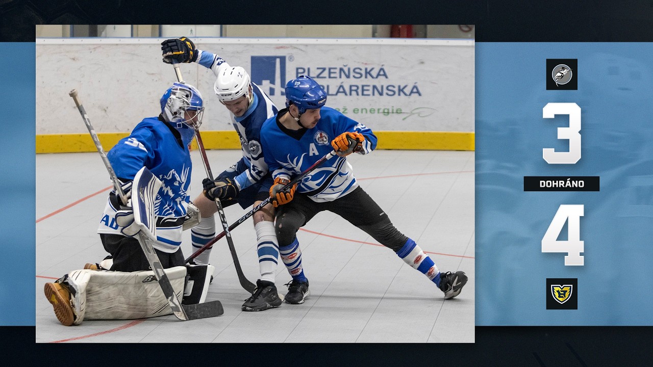 SESTŘIH: HBC Plzeň vs. HBC Letohrad 3:4, Extraliga Hokejbalu 2025/26