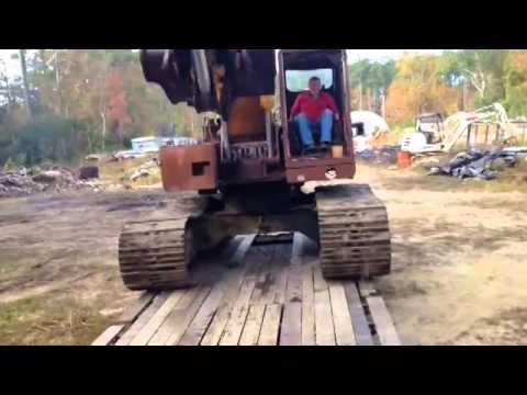 Loading the Case 160CK Excavator