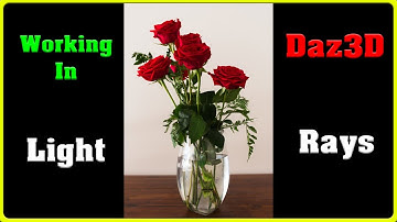 Working in Daz3d Light Rays