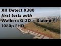 XK Detect X380  first tests with Walkera G-2D + Xiaomi YI 1080p FHD