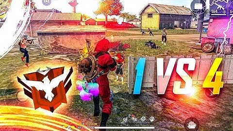 FREE FIRE KING 👑 IS BACK ! SOLO VS SQUAD GAMEPLAY / GARENA FREE FIRE BR RANK 1VS4 #BROGAMING99FF