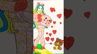 BARBIE SHORTS COLORING BOOK|ANTISTRESS COLORING BOOK 2024|BARBIE DRAWING