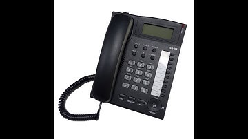In stock analog phone E-L008 corded telephone set with caller ID #instockphone